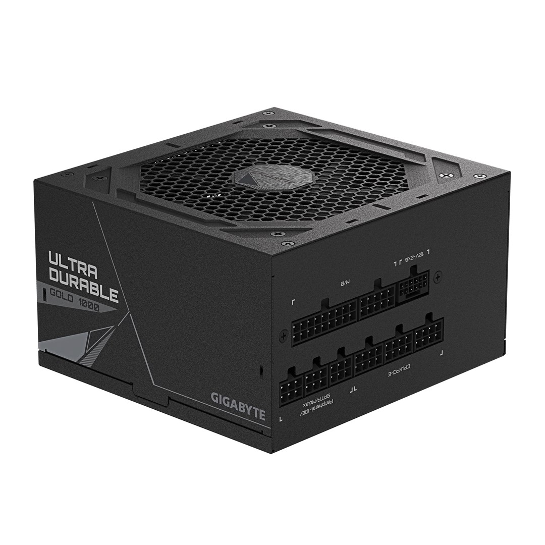 GIGABYTE UD1000GM PG5 V2 Power Supply Unit- PCIe Gen 5.1, 80 PLUS Gold, Fully Modular Design, 120mm Fan, ATX 3.1 compatible, EU Plug GIGABYTE UD1000GM PG5 V2 Power Supply Unit- PCIe Gen 5.1, 80 PLUS Gold, Fully Modular Design, 120mm Fan, ATX 3.1 compatible, EU Plug