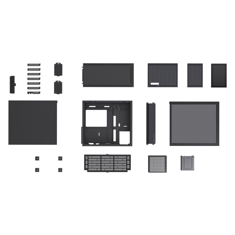 Jonsbo D41 MESH Screen ATX Case, Tempered Glass - black Jonsbo D41 MESH Screen ATX Case, Tempered Glass - black