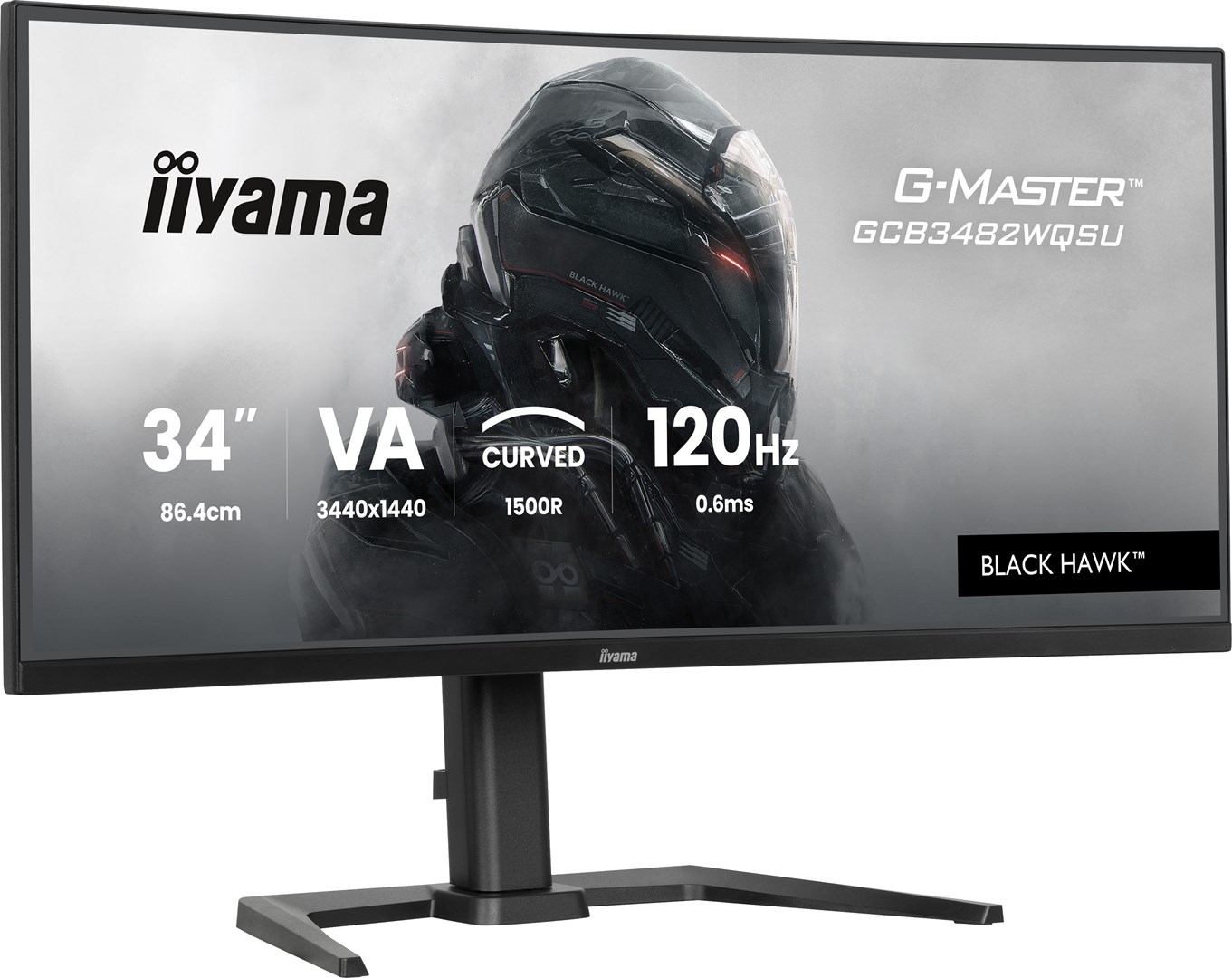 iiyama Get ahead with the curved GCB3482WQSU-B1 Black Hawk featuring 120Hz refresh rate and 0.6ms response time iiyama Get ahead with the curved GCB3482WQSU-B1 Black Hawk featuring 120Hz refresh rate and 0.6ms response time