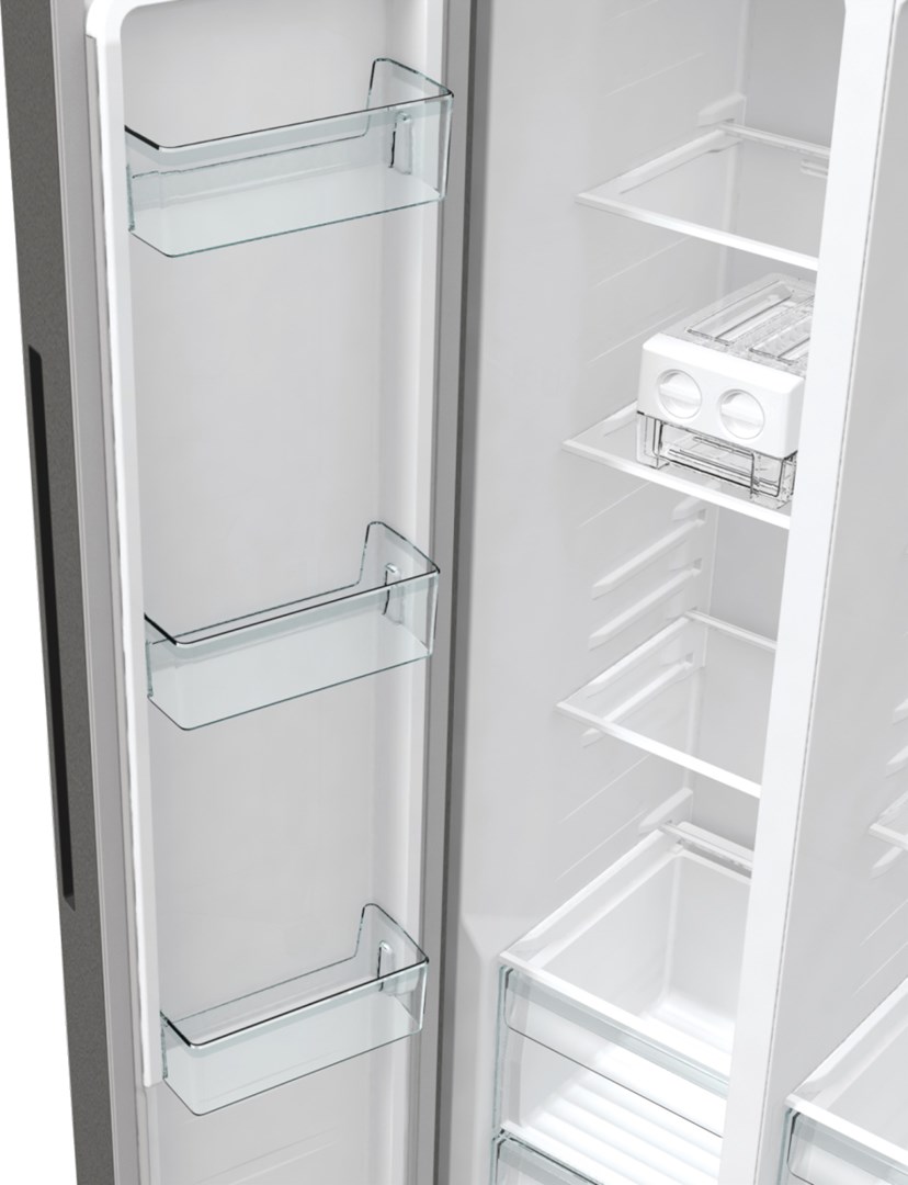 Gorenje NRR9185EAXL side-by-side refrigerator Freestanding 550 L E Silver Gorenje NRR9185EAXL side-by-side refrigerator Freestanding 550 L E Silver