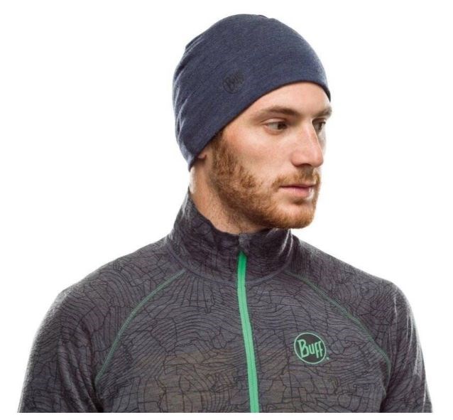 BUFF MERINO MIDWEIGHT BEANIE MELANGE NIGHT BLUE BUFF MERINO MIDWEIGHT BEANIE MELANGE NIGHT BLUE