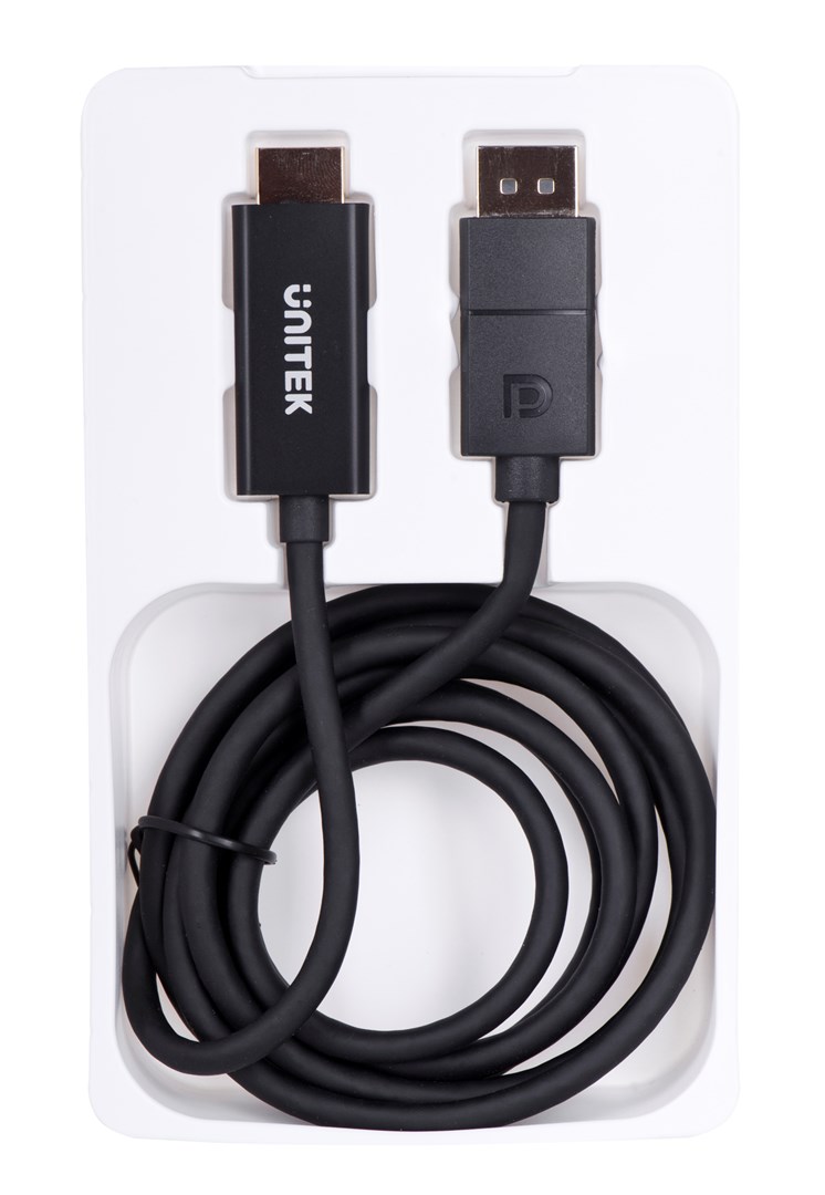 UNITEK CABLE DisplayPort 1.2, HDMI, 4K@60HZ, 1,8M, V1608A UNITEK CABLE DisplayPort 1.2, HDMI, 4K@60HZ, 1,8M, V1608A