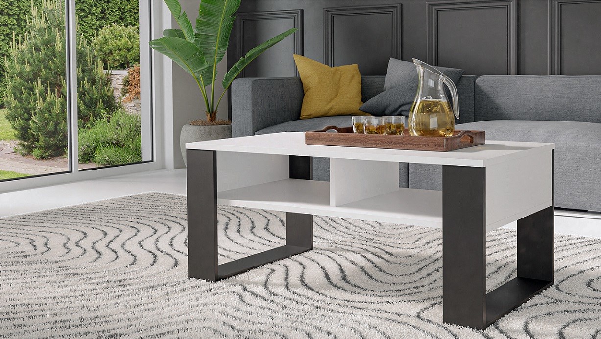 Topeshop MODERN 2P BIEL CZ coffee/side/end table Coffee table Rectangular shape 2 leg(s) Topeshop MODERN 2P BIEL CZ coffee/side/end table Coffee table Rectangular shape 2 leg(s)