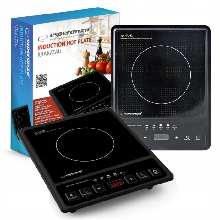Esperanza EKH011 hob Black Countertop Zone induction hob 1 zone(s) Esperanza EKH011 hob Black Countertop Zone induction hob 1 zone(s)