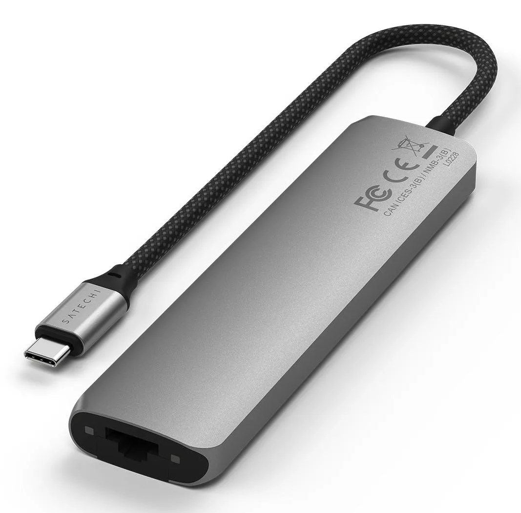 Satechi 7-in-1 USB-C Adapter with Ethernet Satechi 7-in-1 USB-C Adapter with Ethernet