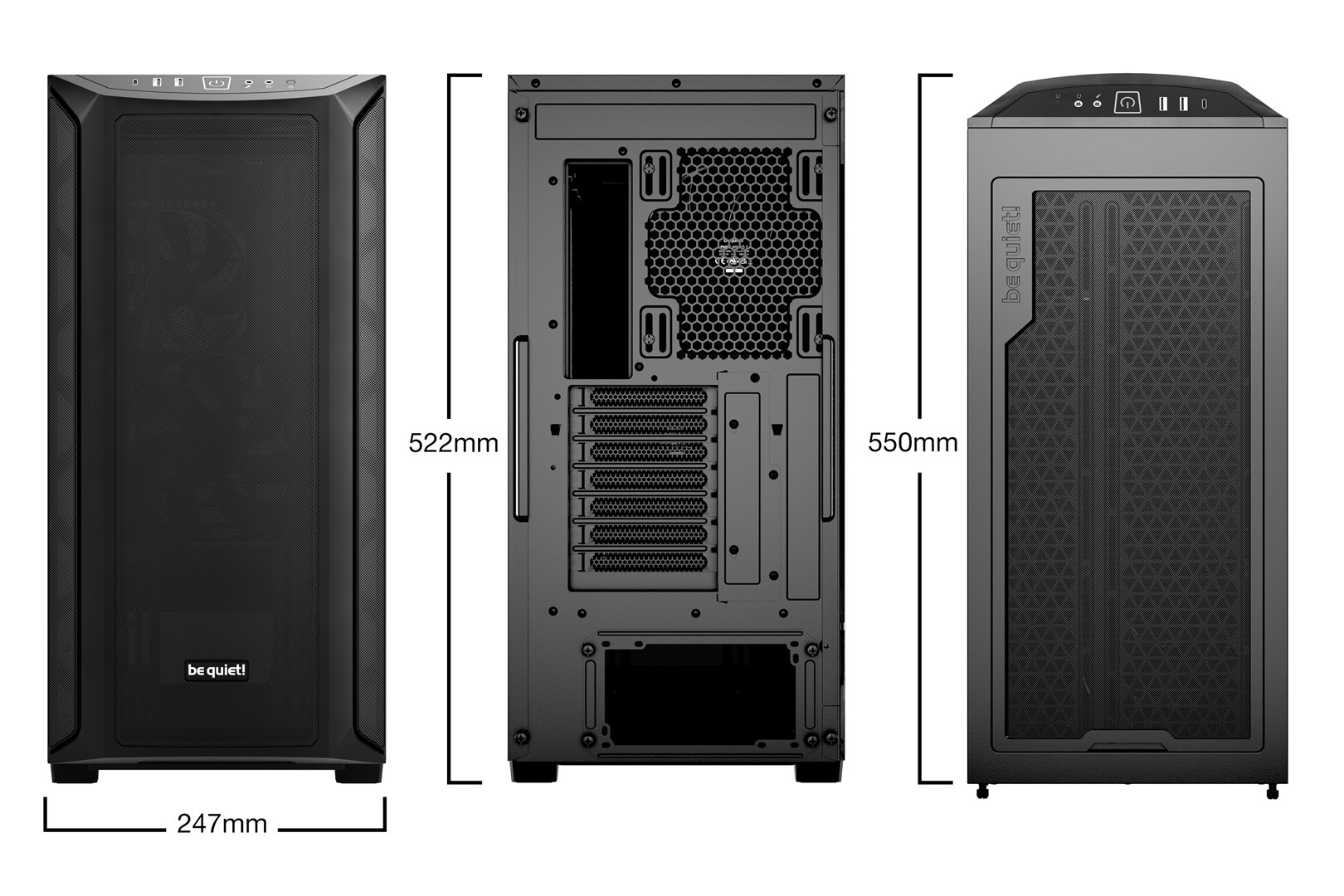 be quiet! Shadow Base 800 Black Midi Tower be quiet! Shadow Base 800 Black Midi Tower