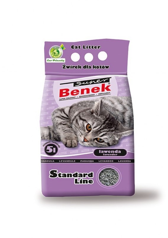 Certech Super Benek Standard Lavender - Cat Litter Clumping 5 l Certech Super Benek Standard Lavender - Cat Litter Clumping 5 l