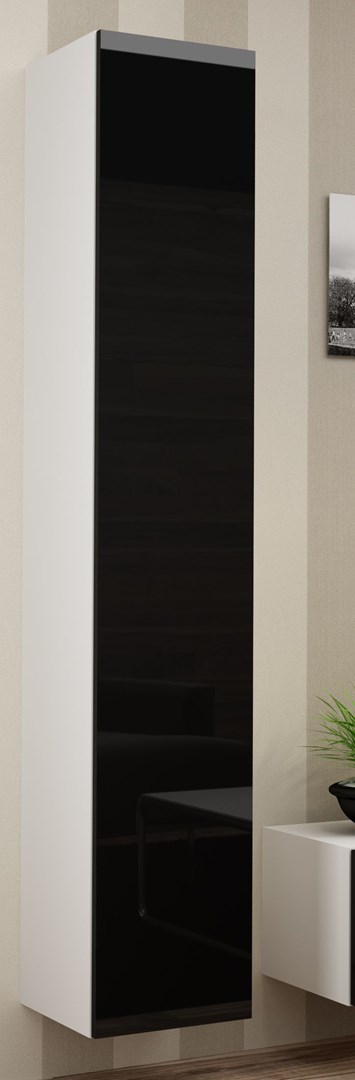 Cama Full cabinet VIGO '180' 180/40/30 white/black gloss Cama Full cabinet VIGO '180' 180/40/30 white/black gloss