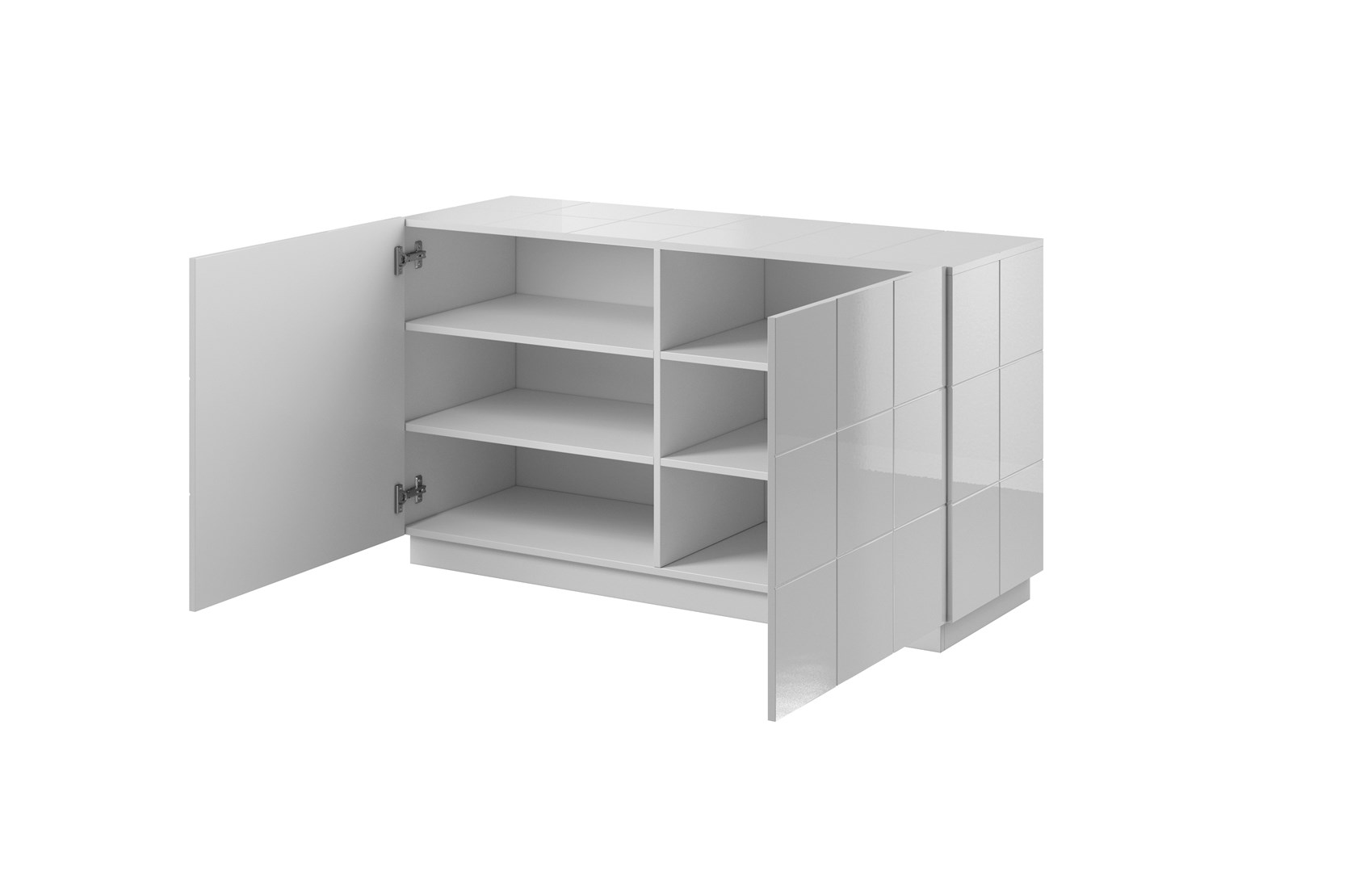 Cama sideboard 2D REJA white gloss/white gloss Cama sideboard 2D REJA white gloss/white gloss