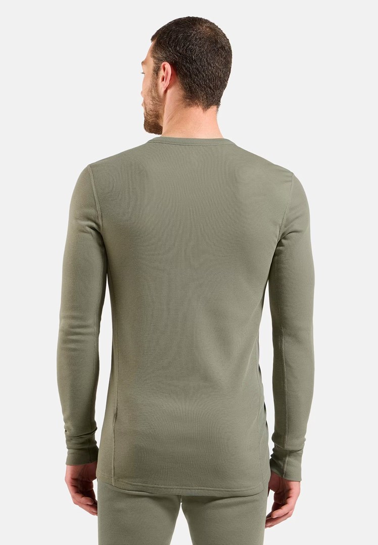 ODLO BL TOP crew neck l/s ACTIVE WARM long-sleeved thermal underwear, size M, grey ODLO BL TOP crew neck l/s ACTIVE WARM long-sleeved thermal underwear, size M, grey
