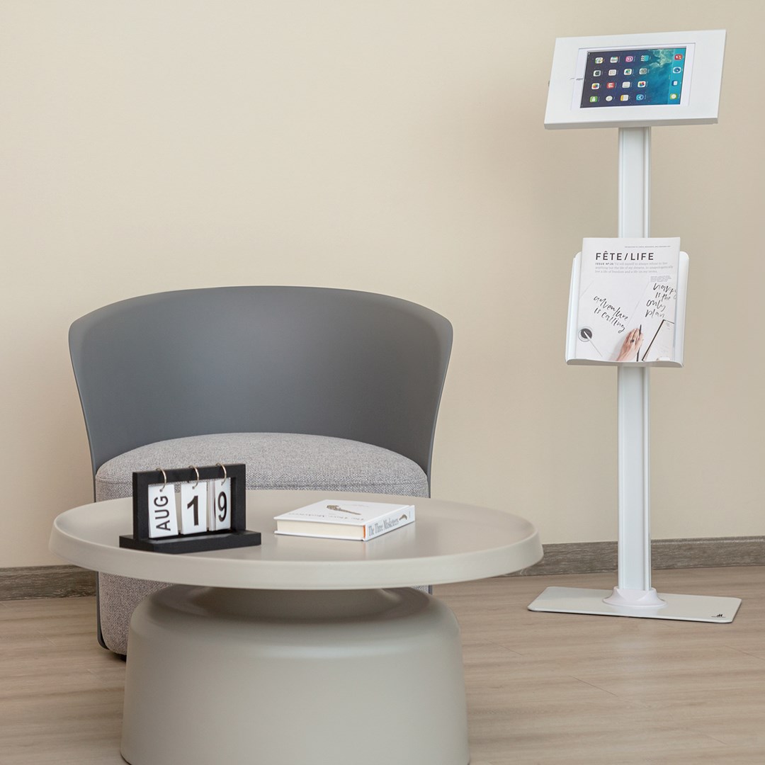 Maclean MC-476W Floor Advertising Tablet Holder with Locking Device, 9.7"-11", Compatible with iPad/iPad Air/iPad Pro, Samsung Galaxy Tab A/Tab A7/Tab S6 Lite Maclean MC-476W Floor Advertising Tablet Holder with Locking Device, 9.7"-11", Compatible with iPad/iPad Air/iPad Pro, Samsung Galaxy Tab A/Tab A7/Tab S6 Lite