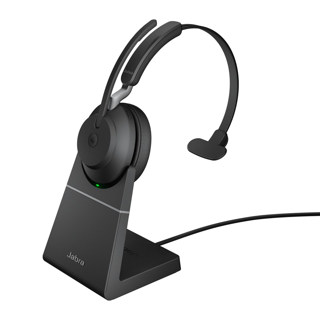 Jabra Evolve2 65 USB-A Black MS Chrg stand Mono Jabra Evolve2 65 USB-A Black MS Chrg stand Mono