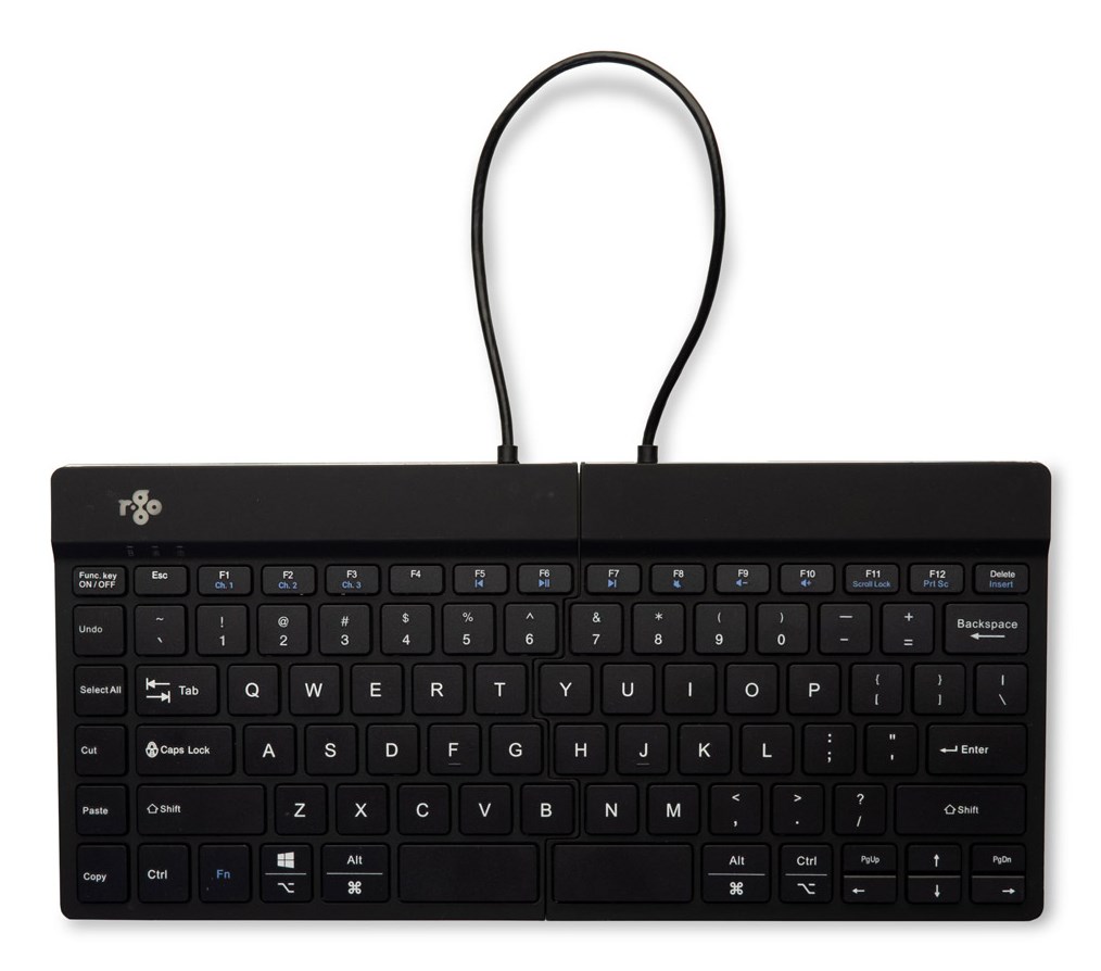 R-Go Tools Ergonomic keyboard R-Go Split Break with break software, ergonomic split keyboard, QWERTY (US), Bluetooth, black R-Go Tools Ergonomic keyboard R-Go Split Break with break software, ergonomic split keyboard, QWERTY (US), Bluetooth, black