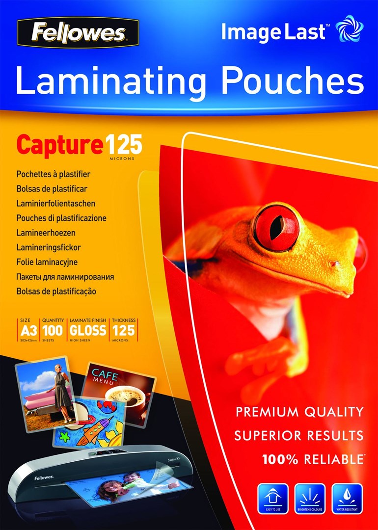 Fellowes ImageLast A3 125 Micron Laminating Pouch - 100 pack Fellowes ImageLast A3 125 Micron Laminating Pouch - 100 pack