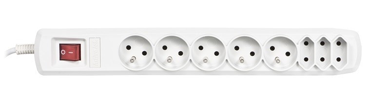 Activejet APN-8G/5M-GR power strip with cord Activejet APN-8G/5M-GR power strip with cord