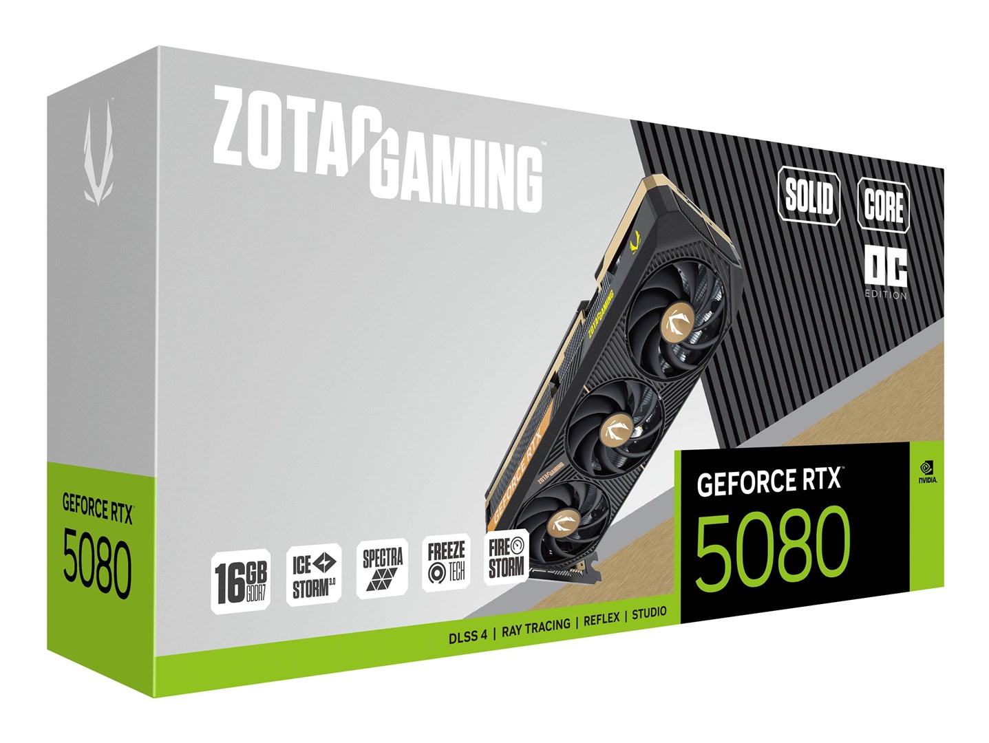 Zotac GAMING GeForce RTX 5080 SOLID CORE OC NVIDIA 16 GB GDDR7 Zotac GAMING GeForce RTX 5080 SOLID CORE OC NVIDIA 16 GB GDDR7