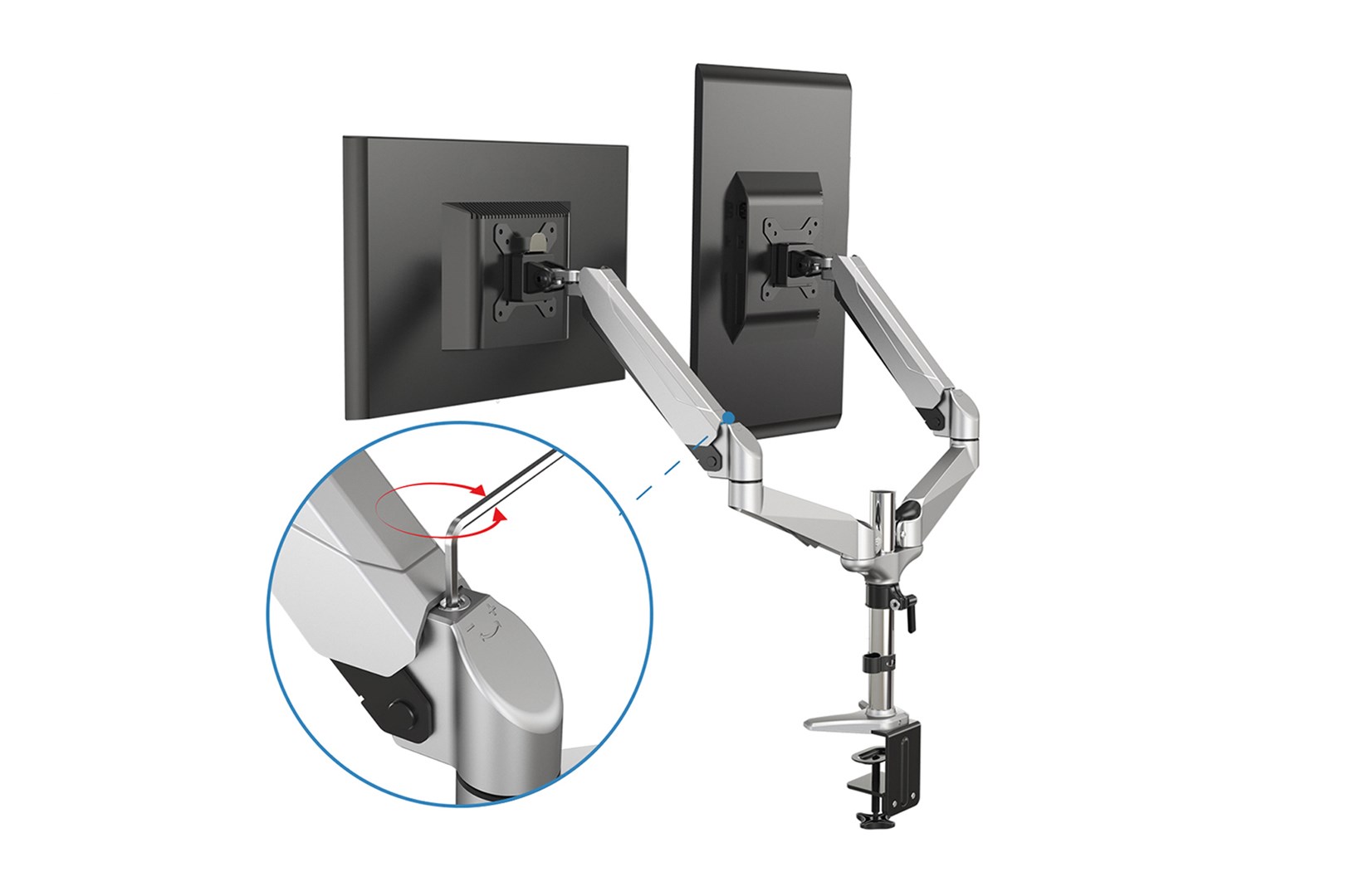 Digitus Dual monitor mount, 2x 32", 2x 8 kg Digitus Dual monitor mount, 2x 32", 2x 8 kg