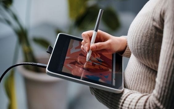 Wacom One 12 Graphic Tablet White Wacom One 12 Graphic Tablet White