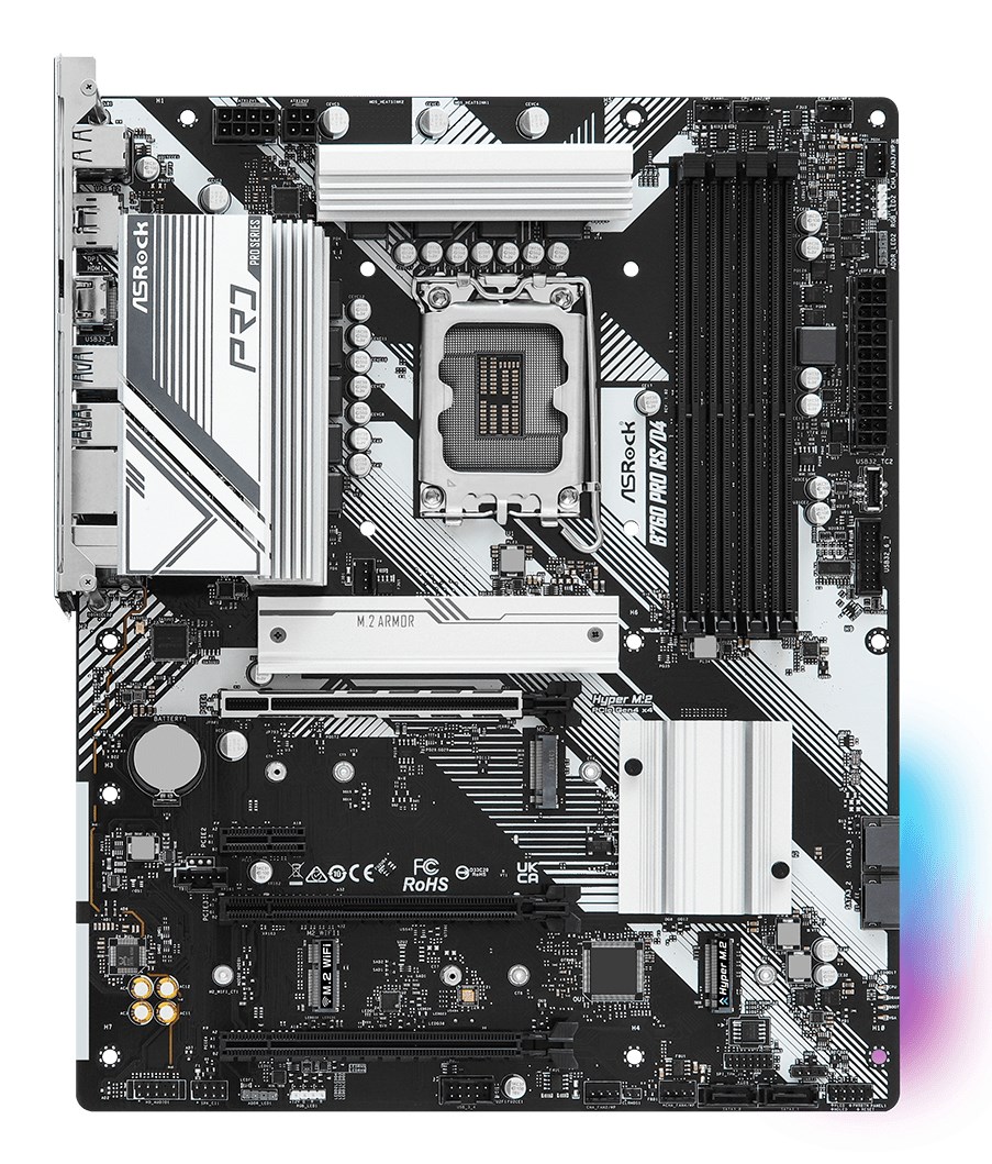 Asrock B760 Pro RS/D4 Intel B760 LGA 1700 ATX Asrock B760 Pro RS/D4 Intel B760 LGA 1700 ATX