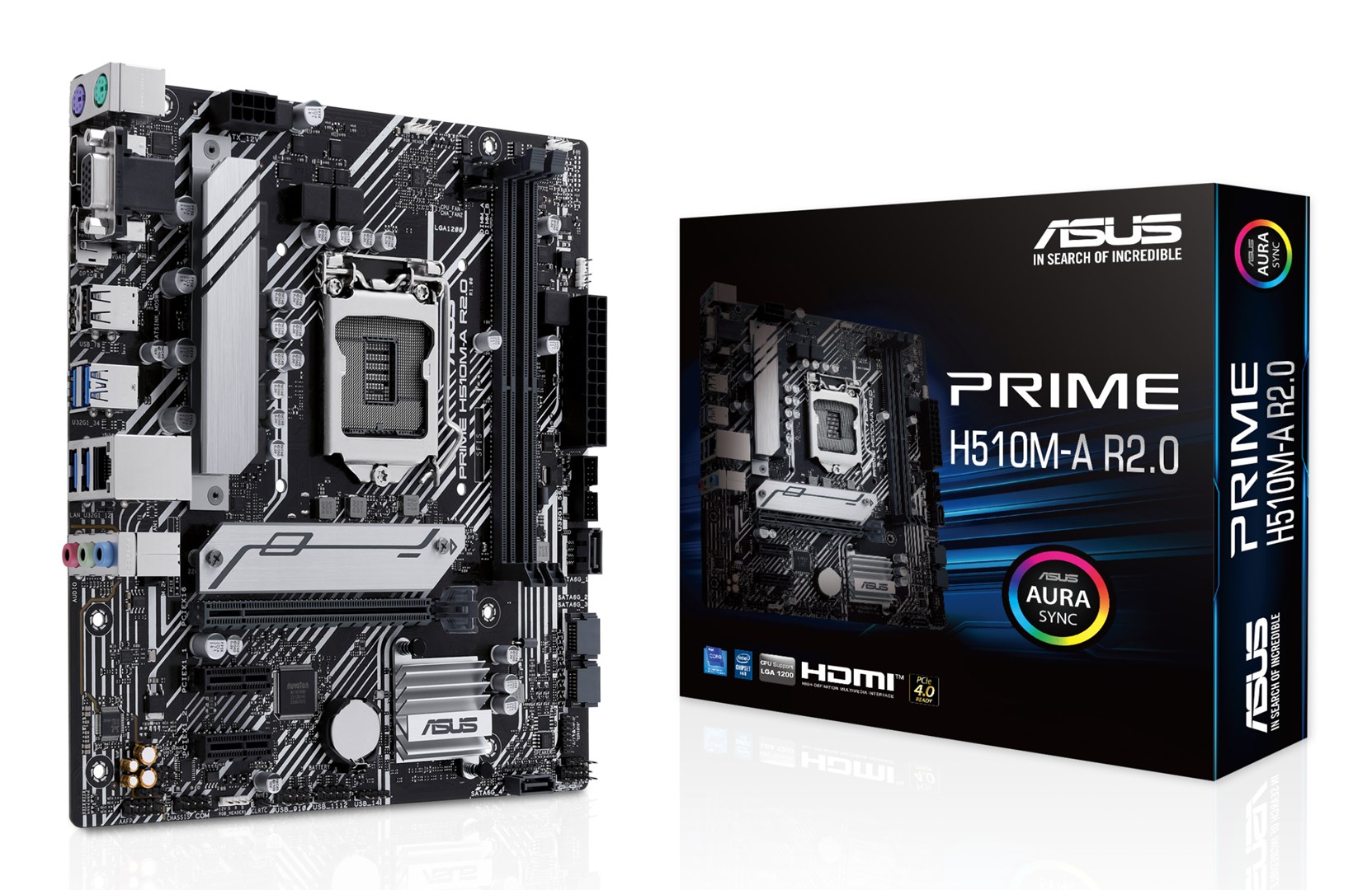 ASUS PRIME H510M-A R2.0 Intel H510 LGA 1200 (Socket H5) micro ATX motherboard ASUS PRIME H510M-A R2.0 Intel H510 LGA 1200 (Socket H5) micro ATX motherboard