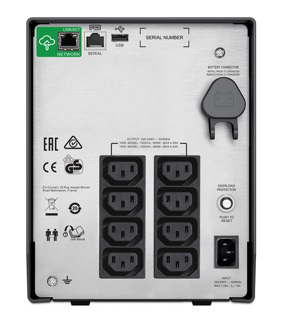 APC Smart-UPS SMC1500IC - 8x C13, USB, SmartConnect, 1500VA APC Smart-UPS SMC1500IC - 8x C13, USB, SmartConnect, 1500VA