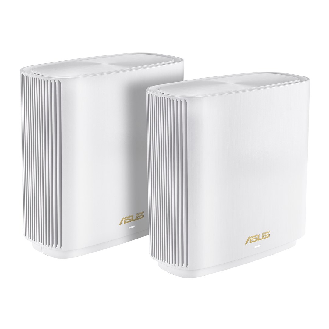 ASUS ZenWiFi AX (XT9) AX7800 2er Set Weiß Tri-band (2.4 GHz / 5 GHz / 5 GHz) Wi-Fi 6 (802.11ax) White 4 Internal ASUS ZenWiFi AX (XT9) AX7800 2er Set Weiß Tri-band (2.4 GHz / 5 GHz / 5 GHz) Wi-Fi 6 (802.11ax) White 4 Internal