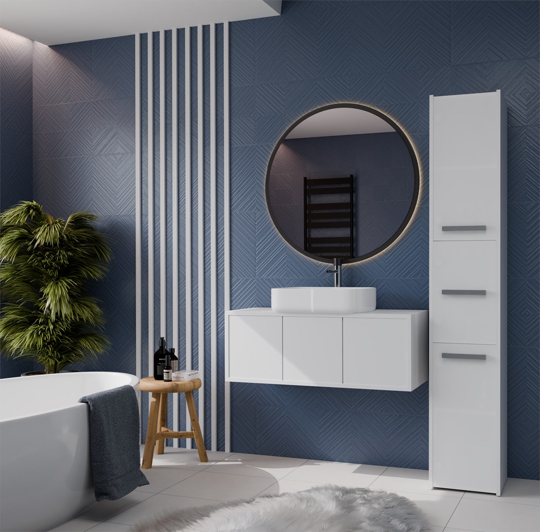 Topeshop S33 BIEL bathroom storage cabinet White Topeshop S33 BIEL bathroom storage cabinet White