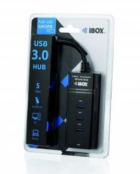 iBox IUH3FB interface hub 5000 Mbit/s Black iBox IUH3FB interface hub 5000 Mbit/s Black