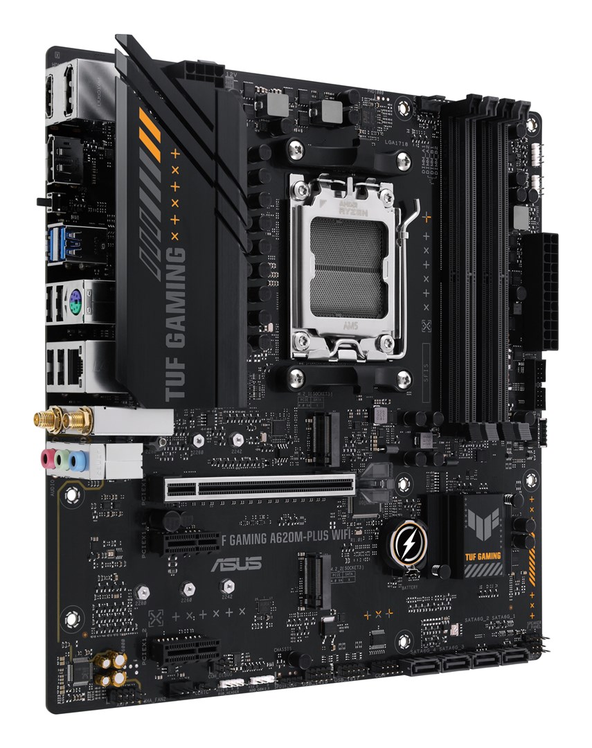 ASUS TUF GAMING A620M-PLUS WIFI AMD A620 Socket AM5 micro ATX ASUS TUF GAMING A620M-PLUS WIFI AMD A620 Socket AM5 micro ATX