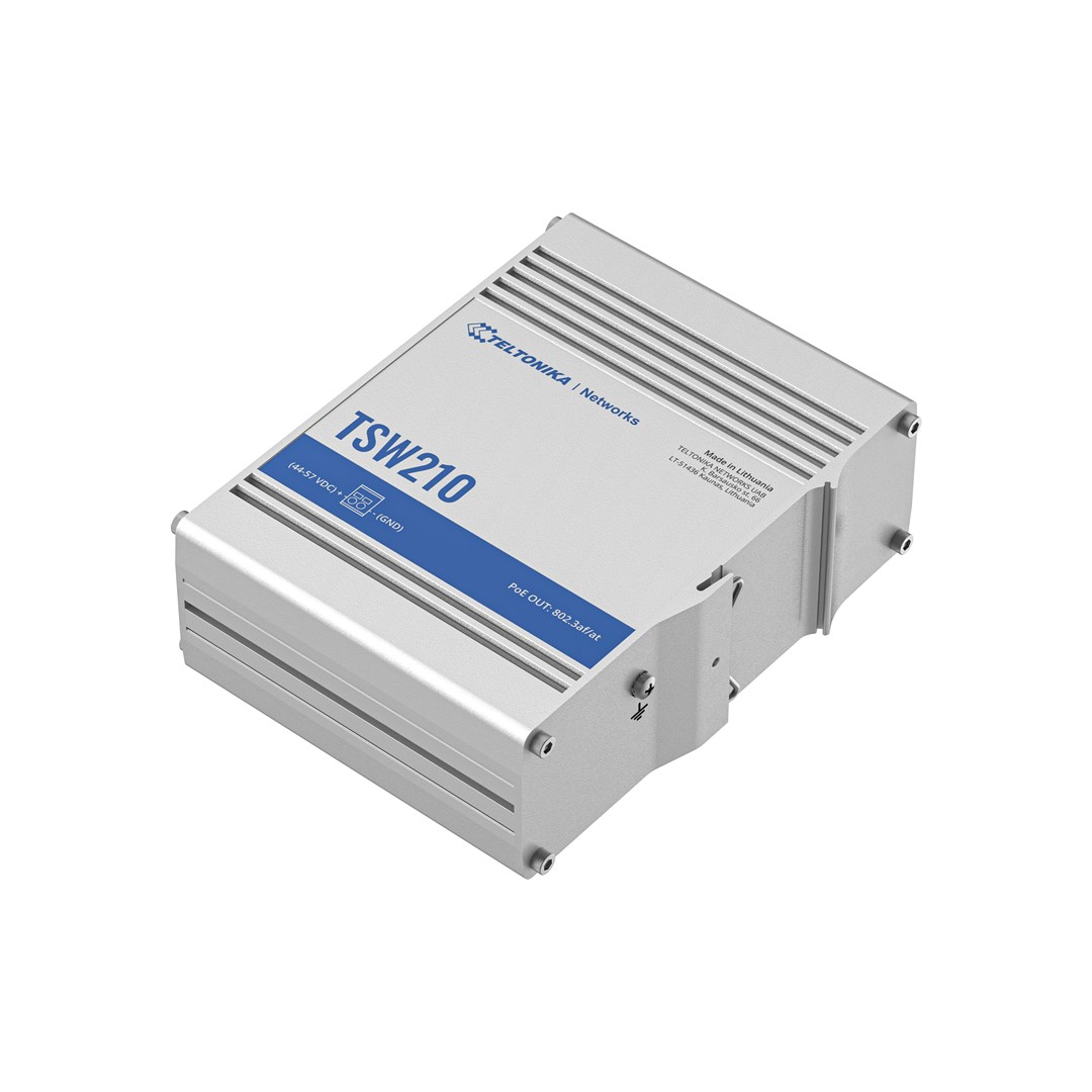 Teltonika TSW210 network switch Unmanaged Gigabit Ethernet (10/100/1000) Aluminium Teltonika TSW210 network switch Unmanaged Gigabit Ethernet (10/100/1000) Aluminium