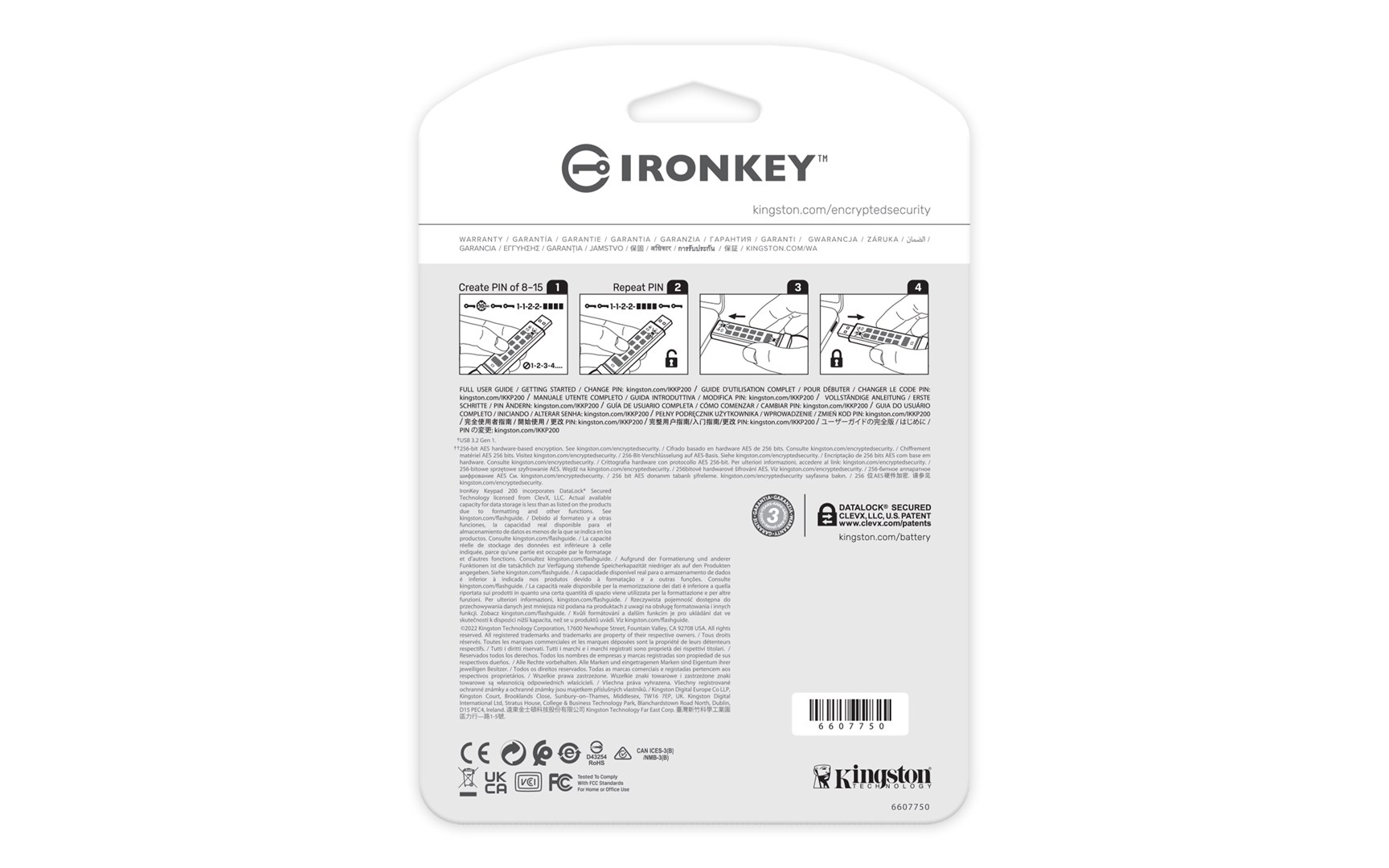Kingston Technology IronKey 32GB Keypad 200, FIPS 140-3 Lvl 3 AES-256 Hardware Encrypted Kingston Technology IronKey 32GB Keypad 200, FIPS 140-3 Lvl 3 AES-256 Hardware Encrypted