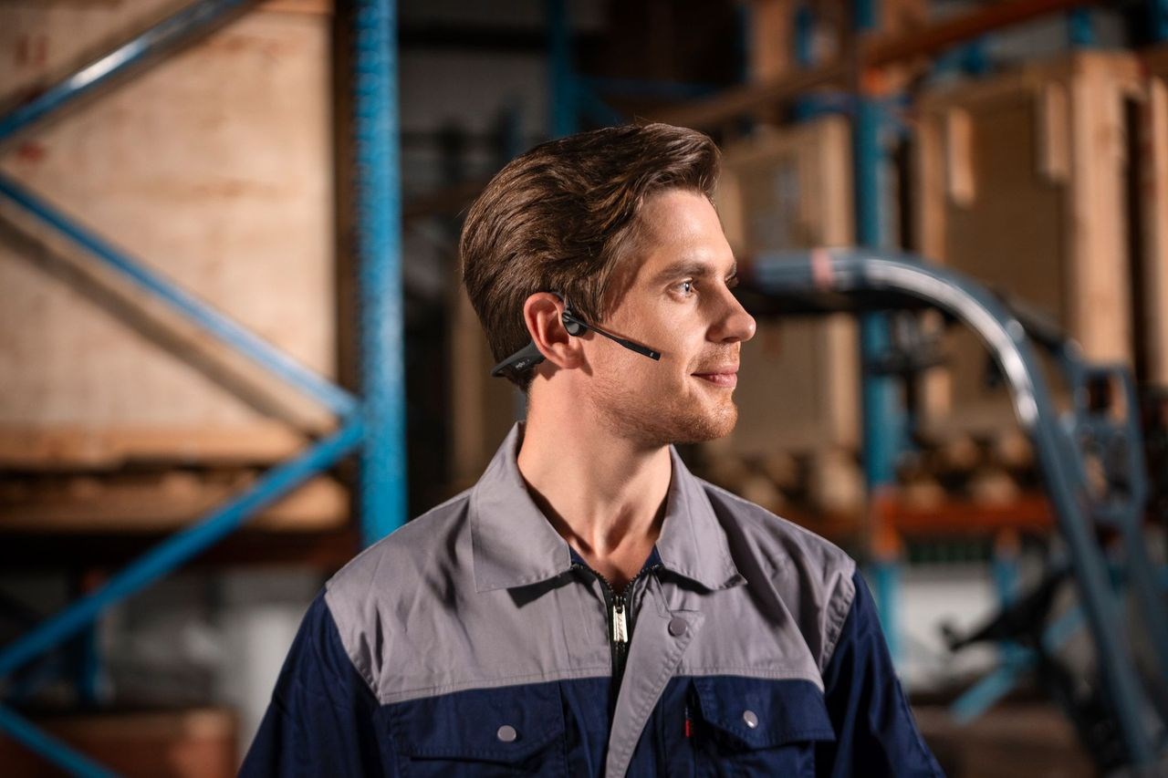 SHOKZ OpenComm2 UC 2025 Upgrade Wireless Bluetooth Bone Conduction Videoconferencing Headset with USB-C Charging Port and USB-C adapter | 16 Hr Talk Time, 29m Wireless Range, 1 Hr Charge Time | Includes Noise Cancelling Boom Mic and Dongle, Black SHOKZ OpenComm2 UC 2025 Upgrade Wireless Bluetooth Bone Conduction Videoconferencing Headset with USB-C Charging Port and USB-C adapter | 16 Hr Talk Time, 29m Wireless Range, 1 Hr Charge Time | Includes Noise Cancelling Boom Mic and Dongle, Black