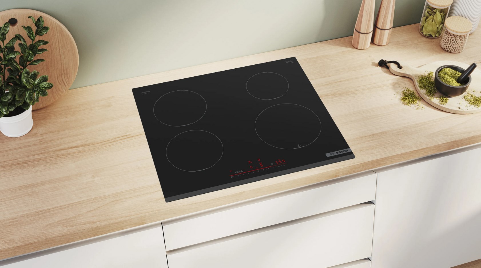 Bosch Serie 6 PIE631HB1E 60 cm 4-zone black built-in induction hob Bosch Serie 6 PIE631HB1E 60 cm 4-zone black built-in induction hob