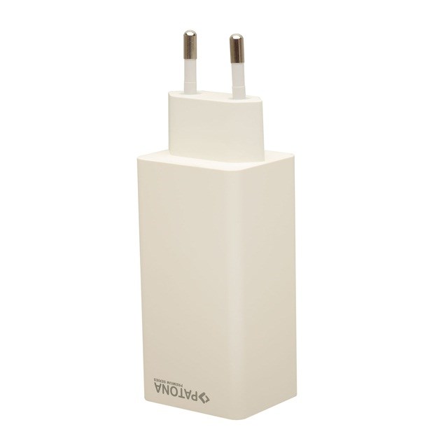 PATONA Premium Charger GaN PD100W 2xUSB-C 1xUSB-A PD3.0 QC3.0 White PATONA Premium Charger GaN PD100W 2xUSB-C 1xUSB-A PD3.0 QC3.0 White