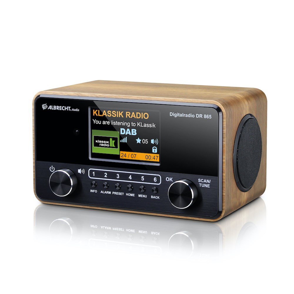 Albrecht DR 865 Portable Digital Black, Wood Albrecht DR 865 Portable Digital Black, Wood