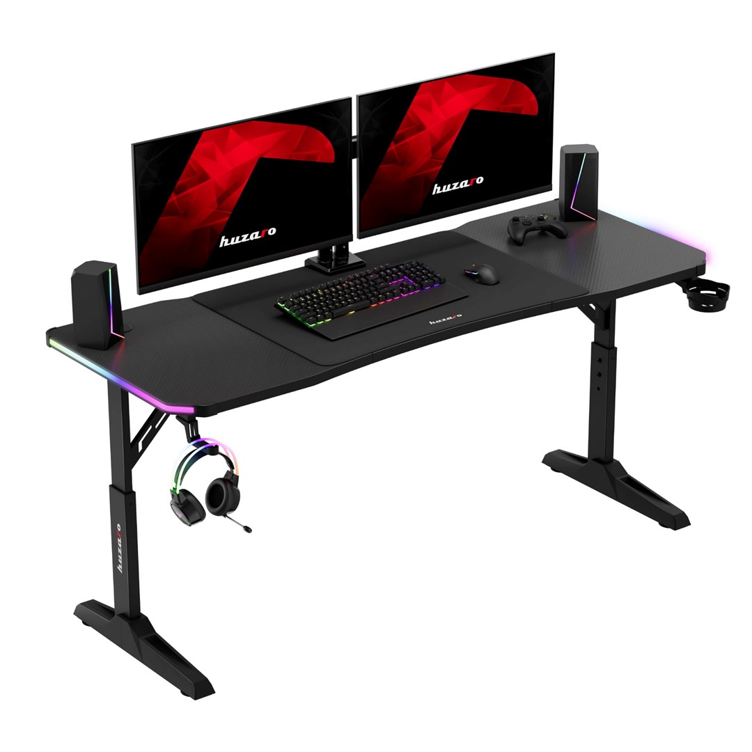 Huzaro Hero 4.6 RGB Black Gaming Desk Huzaro Hero 4.6 RGB Black Gaming Desk
