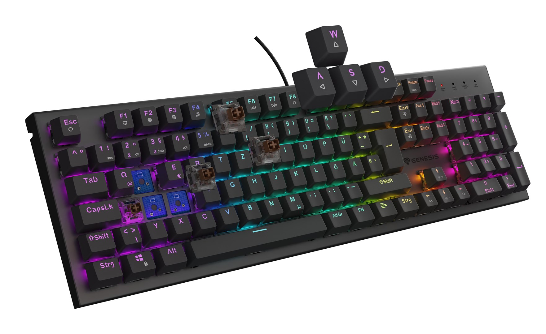GENESIS Thor 303 keyboard Gaming USB QWERTZ German Black GENESIS Thor 303 keyboard Gaming USB QWERTZ German Black