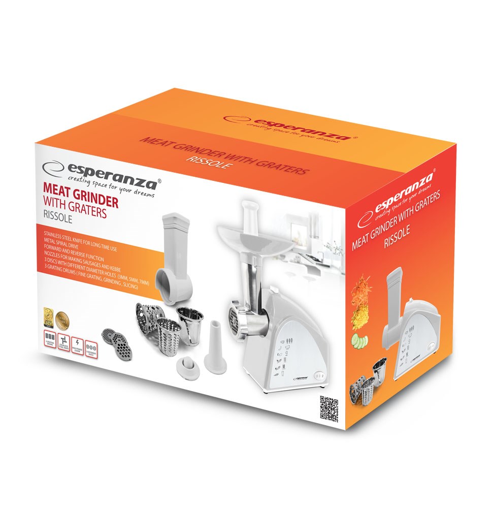 ESPERANZA EKM034 Meat grinder Grey 2200W ESPERANZA EKM034 Meat grinder Grey 2200W