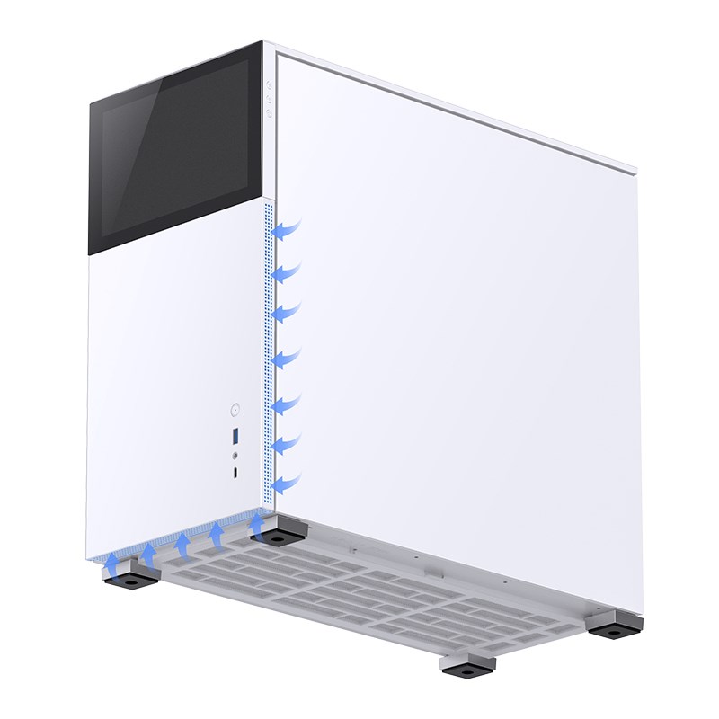 Jonsbo D41 Screen ATX Case, Tempered Glass - white Jonsbo D41 Screen ATX Case, Tempered Glass - white