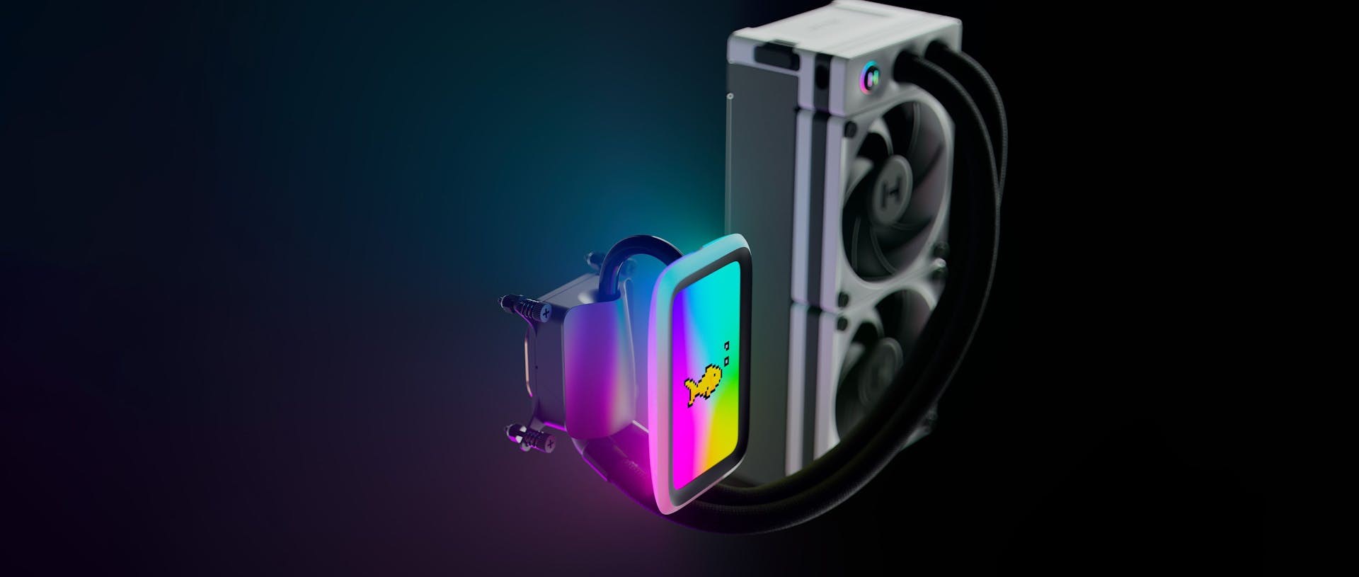 HYTE THICC Q60 Processor Liquid cooling kit 12 cm Black, White 2 pc(s) HYTE THICC Q60 Processor Liquid cooling kit 12 cm Black, White 2 pc(s)