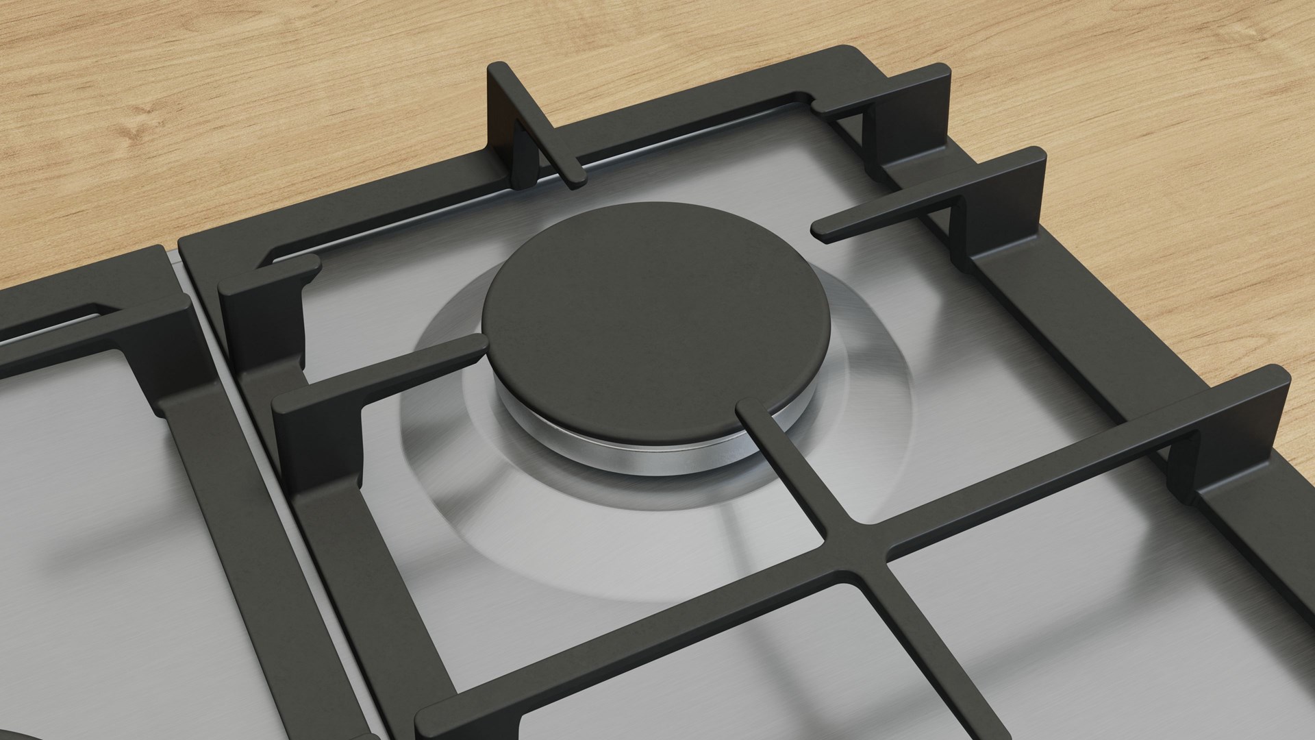 Bosch Serie 6 PCQ7A5I90 hob Stainless steel Built-in 75 cm Gas 5 zone(s) Bosch Serie 6 PCQ7A5I90 hob Stainless steel Built-in 75 cm Gas 5 zone(s)