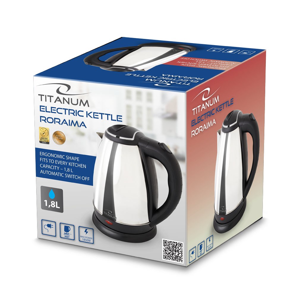 Titanum TKK102S Electric kettle 1.8L 1800W Silver Titanum TKK102S Electric kettle 1.8L 1800W Silver