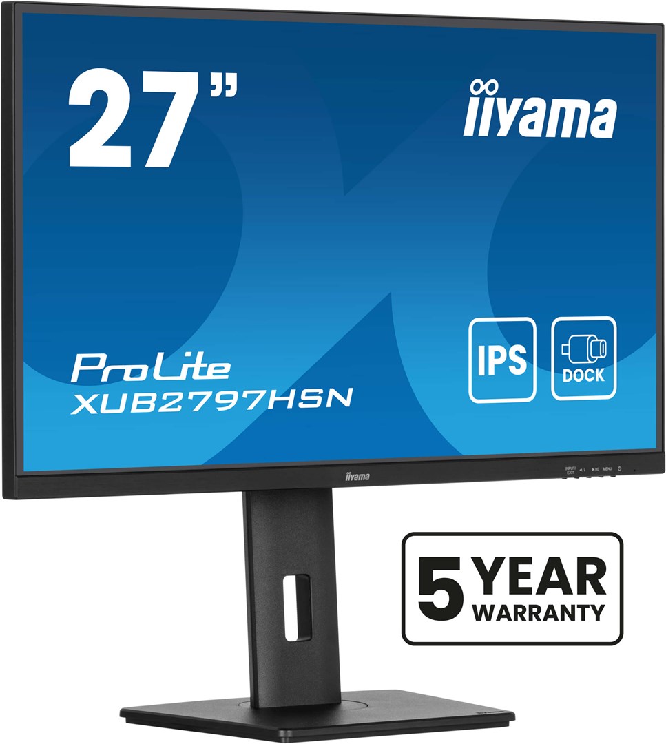 iiyama ProLite 27" IPS technology panel with USB-C dock and RJ45 (LAN) iiyama ProLite 27" IPS technology panel with USB-C dock and RJ45 (LAN)