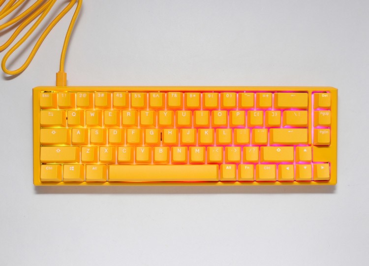 Ducky One 3 Yellow SF keyboard Gaming USB QWERTY US English Ducky One 3 Yellow SF keyboard Gaming USB QWERTY US English
