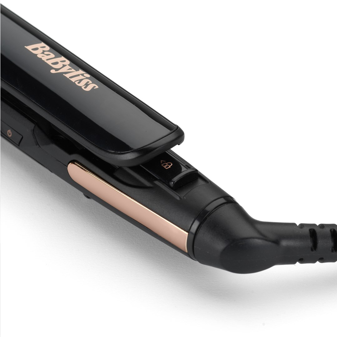 BaByliss Straight & Curl Brilliance Curling iron Warm Black, Rose 48 W 3 m BaByliss Straight & Curl Brilliance Curling iron Warm Black, Rose 48 W 3 m