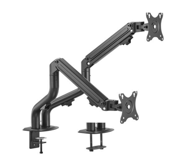 Gembird MA-DA2-02 Adjustable desk 2-display mounting arm (tilting), 17”-32”, up to 8 kg Gembird MA-DA2-02 Adjustable desk 2-display mounting arm (tilting), 17”-32”, up to 8 kg