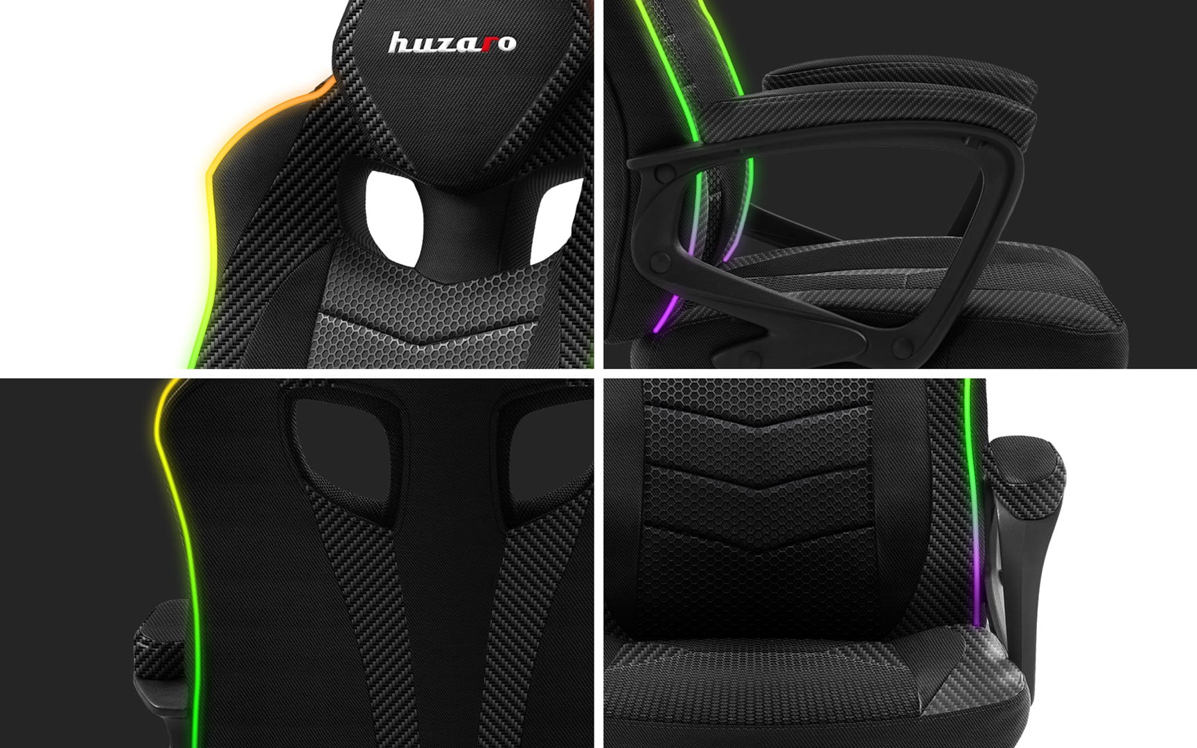 HUZARO FORCE 2.5 RGB MESH GAMING CHAIR HUZARO FORCE 2.5 RGB MESH GAMING CHAIR