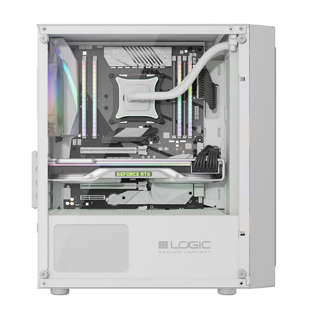 LOGIC ATOS ARGB Mini USB 3.0 Enclosure White LOGIC ATOS ARGB Mini USB 3.0 Enclosure White