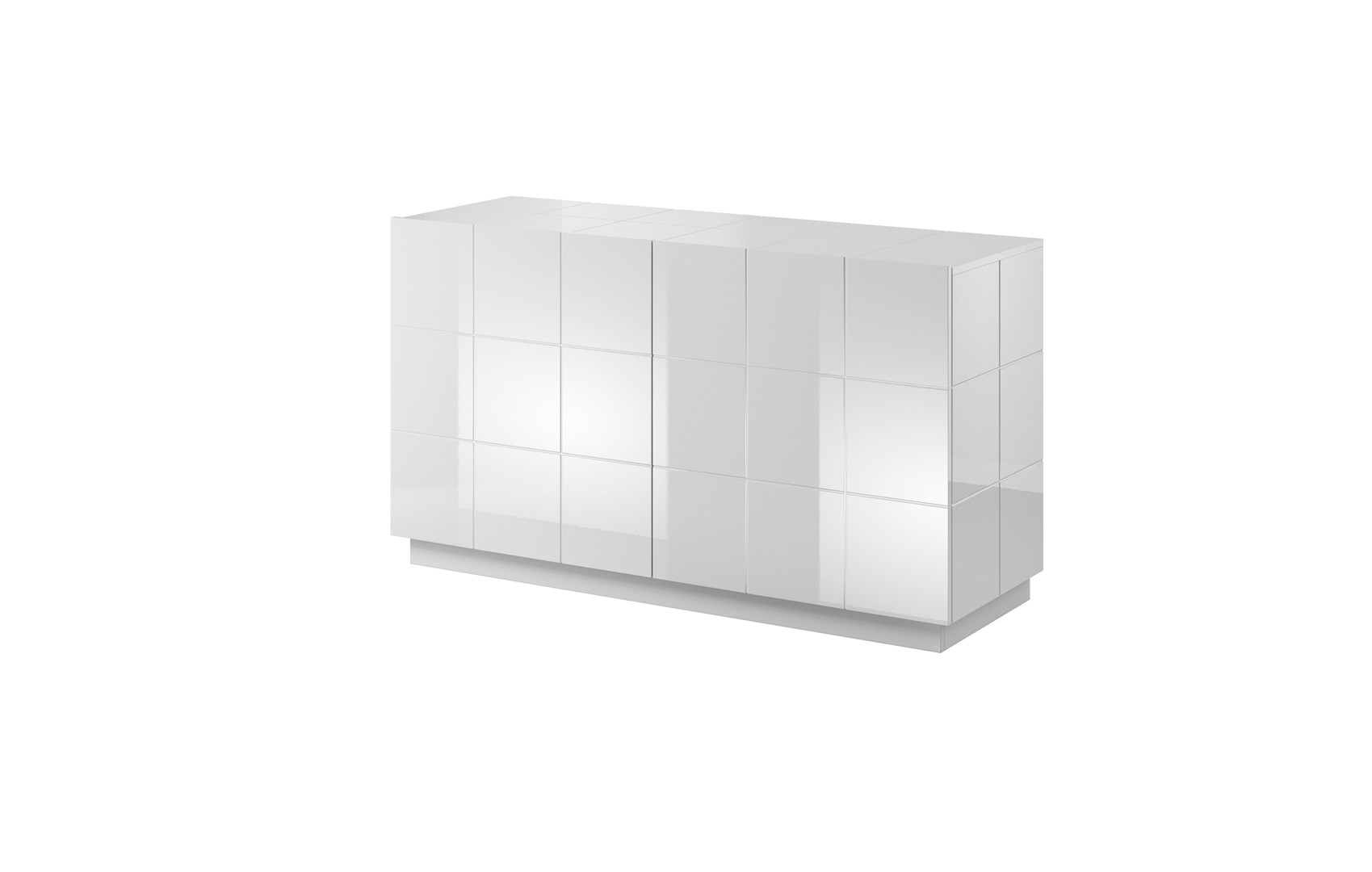 Cama sideboard 2D REJA white gloss/white gloss Cama sideboard 2D REJA white gloss/white gloss