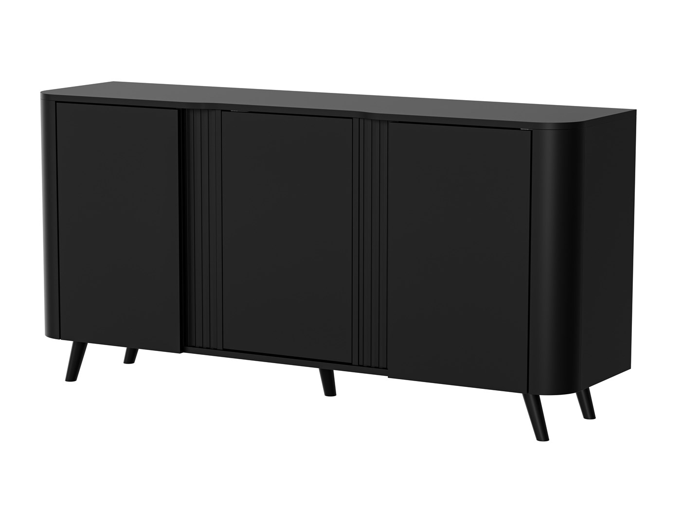 Cama VOLARE chest of drawers 151 x 39 x 75 cm black Cama VOLARE chest of drawers 151 x 39 x 75 cm black